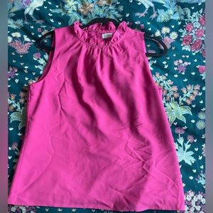 J. Crew Pink Sleeveless Blouse
